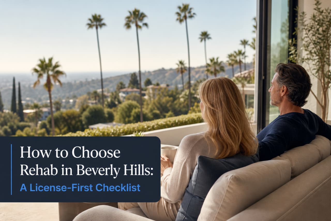 How to Choose Rehab in Beverly Hills: A License-First Checklist