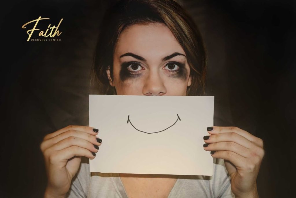 Woman holding a paper with smile