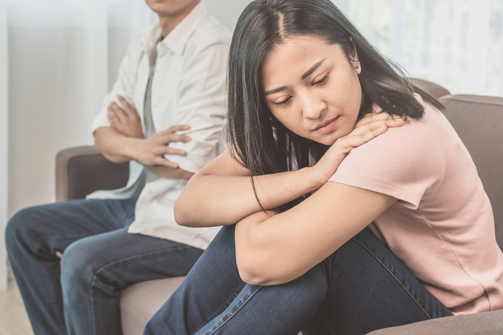 Couple having disagreement with each other