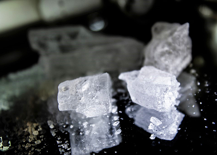 A closeup look of Crystal Meth